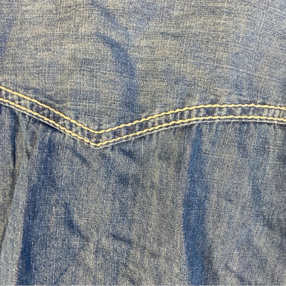 Seven7 Blue Denim Button Down Shirt - Picture 8 of 13